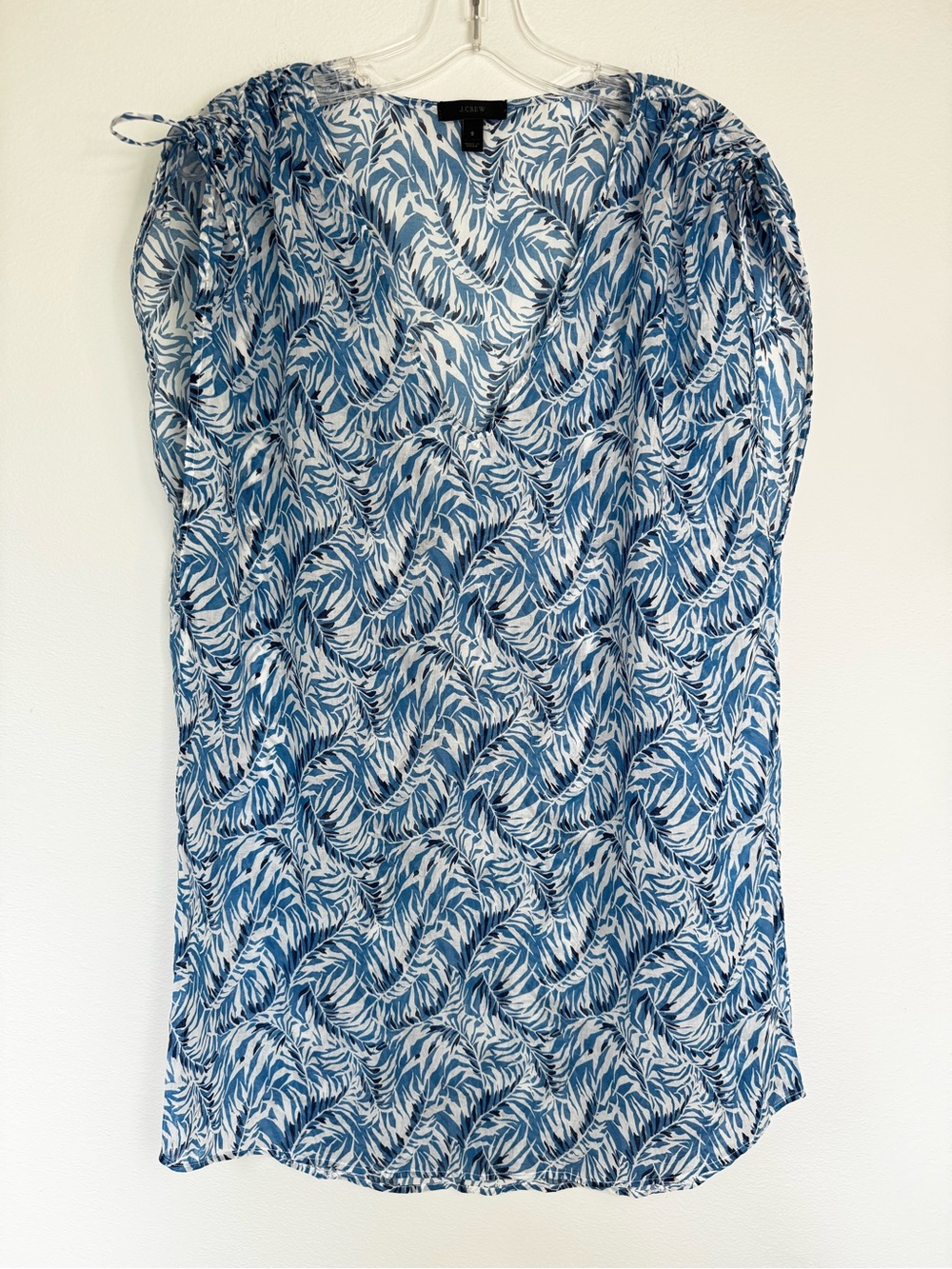 J.Crew Marine Fern Tunic Style Swimsuit Coverup- Oversized Small